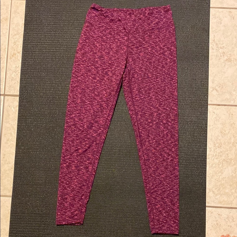 Women’s Reebok RBX Heather multicolor Purple & pink 7/8 Leggings
